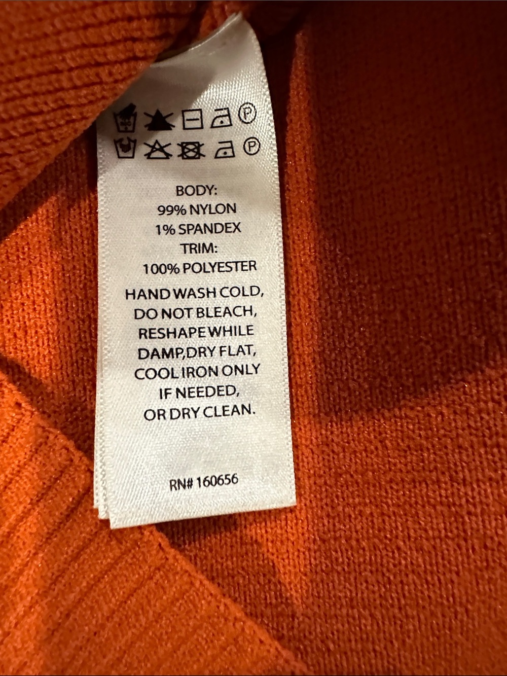 Bailey 44 Rust Ribbed Top with Ruffle Cap Sleeves - Picture 5 of 9